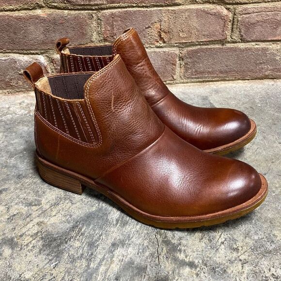 Sofft Bellis III Whisky-Brown Leather Bootie Size 7.5 - Picture 2 of 9